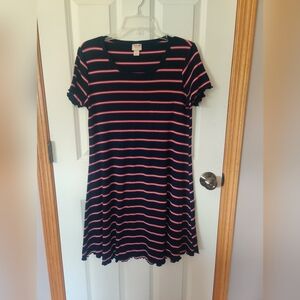 Mossimo Ribbed Knit Tshirt Dress Size L